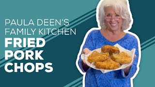 Love amp Best Dishes Paula Deens Family Kitchen Fried Pork Chops Recipe [upl. by Adnat5]