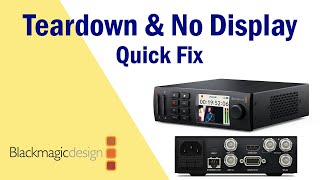 Blackmagic Design HyperDeck Studio Mini Teardown amp No Power Repair [upl. by Gladi290]