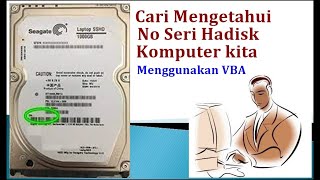 Cara Mendapatkan informasi no seri hardisk sebuah komputer dengan macro vba [upl. by Ebag]