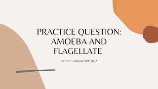 PRACTICE QUESTION AMOEBA AND FLAGELLATES [upl. by Prunella]