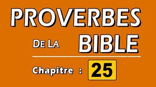 Proverbes chapitre 25 [upl. by Aznofla]