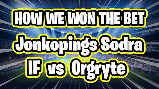 Sports Betting Tips  1692020 Jonkopings Sodra IF vs Orgryte 20 [upl. by Kallman]