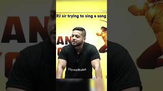 RJ sir trying to sing a song trending funny [upl. by Ecirtel]