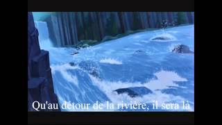 Au détour de la rivière  Pocahontas  Paroles [upl. by Gorlicki]