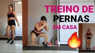 Treino de pernas somente em casa 🦵🏻🔥 [upl. by Eelnodnarb337]