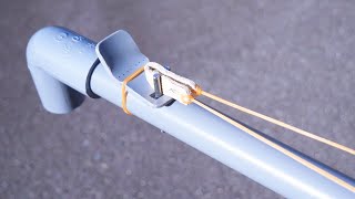 【DIY】危険な威力‼PVCスリングショットライフル How to make a PVC Slingshot Rifle [upl. by Delle243]