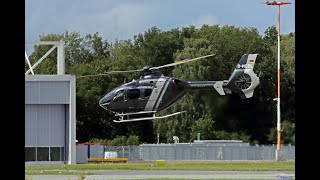 Eurocopter EC135 DHCDL Takeoff am FlughafenLübeck EDHL [upl. by Ledif861]