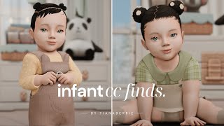 60 sims 4 infant cc finds  links  sims 4 contenido personalizado haul para bebés [upl. by Alesram]