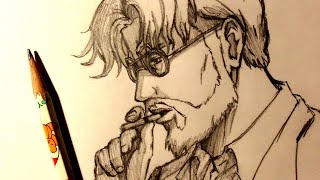 ASMR  Pencil Drawing 166  Zeke Yeager Request [upl. by Hayward]