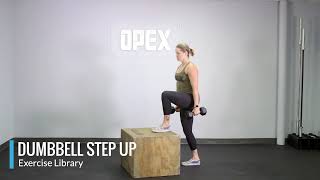 Dumbbell Step Up  OPEX Exercise Library [upl. by Noemi149]