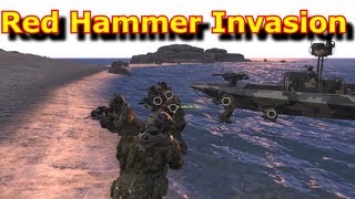 Red HammerInvasion  Mission Gameplay  Made With The Arma 3 Editor [upl. by Alwin]