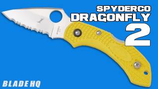 Spyderco Dragonfly 2 Salt Yellow Folding Knife [upl. by Nallij]