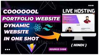 🔥Build Complete Portfolio Website Free With Hosting using React and Tailwind  Complete Tutorial [upl. by Chloe]