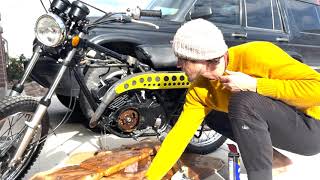 Unseizing an old motorcycle engine without pulling it [upl. by Segalman]