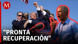 Barack Obama llama a la unidad y al respeto tras Donald Trump [upl. by Ellered]