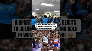 Julien Alfred won the first ever Olympic medal for Saint Lucia ❤️🥇 [upl. by Krakow]