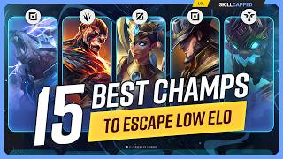 15 BEST CHAMPIONS to ESCAPE LOW ELO in Season 14  League of Legends [upl. by Groveman]