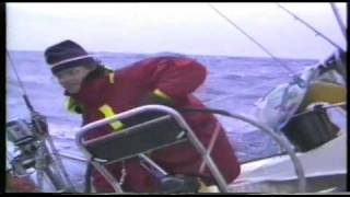 Sailing boat broaching in North Atlantic Ocean [upl. by Tteve941]