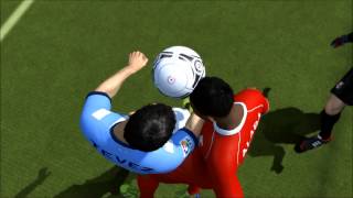 Fifa 14 problems defending headers Ball going through Alabas head during a cross [upl. by Gemmell]