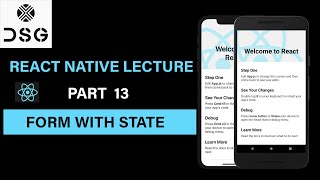 React Native lectures in Hindi 13 Basic Form in ReactNative  form with state [upl. by Snave609]