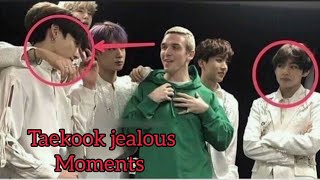 taekook jealous moments analysis taekook vkook 🐰🐯💚💜 [upl. by Cooke923]