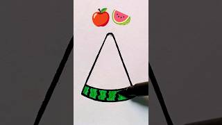 🍎🍉 Creative emoji mixing drawings emojiartart satisfying painting [upl. by Duquette]