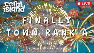 WERE FINALLY TOWN RANK A  Coral Island 11 [upl. by Odirfliw]