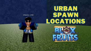 Where is Urban in Blox Fruits  Urban Location Floating Turtle [upl. by Gnoht]