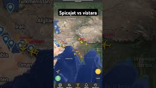 Spicejet vs vistara flightradar24 [upl. by Ataynek]