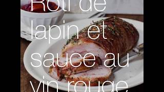 Rôti de lapin et sauce au vin rouge  recette de Betty Bossi amp Miele [upl. by Markland]