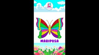 Butterfly Drawing shorts  Dibujos kawaii faciles drawing drawingforkids howtodraw [upl. by Reiche587]