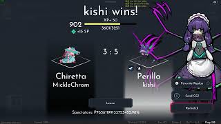 TOP LEVEL DUELISTS OF EDEN GAMEPLAY  MICKLE CHIRETTA VS KISHIYUKISHIZUKU PERILLAHARISSA [upl. by Redyr]