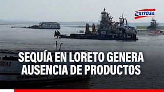 🔴🔵Iquitos Embarcaciones quedan varadas ante el bajo caudal de los ríos amazónicos [upl. by Norma661]