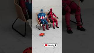 Deadpool vs captain American ne mari goli🦅viral shotrs [upl. by Naloc]