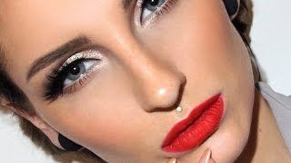 DECADES SERIES 50s Full Glam Makeup Tutorial  Glamorous Vintage 40s 50s Look [upl. by Huggins]