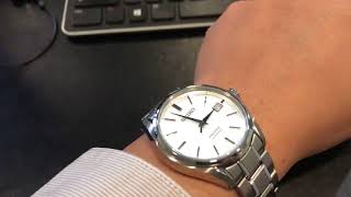 Seiko Presage Titanium SARX055 quotBaby GS Snowflakequot  on my wrist [upl. by Hatch136]