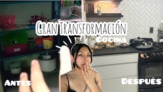 🏡Gran transformación de mi pequeña cocina infonavit ✅ remodelación extrema  ✨ [upl. by Lanoil]