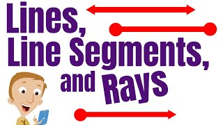 Lines Line Segments and Rays for Kids [upl. by Octavian]