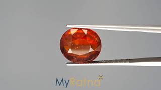 Certified Natural Hessonite Garnet Gemstone  919 Carat  HG8286  MyRatna [upl. by Otilegna]