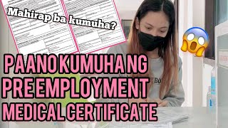 HOW TO GET PRE EMPLOYMENT MEDICAL EXAMINATION CERTIFICATE 2022 [upl. by Nednerb]