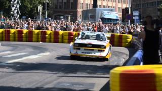 Juha Kankkunen  Audi Quattro S1 in Helsinki Battle [upl. by Tegdirb]