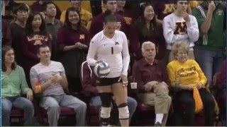 Minnesota vs Jackson State University NCAA 2015 Volleyball Set 1 [upl. by Leverett]