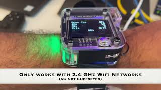 DSTIKE Deauther Watch V3  Demonstration Wifi Hacking [upl. by Sabina609]