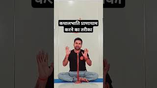 कपालभाति प्राणायाम करने का तरीका  shorts youtubeshorts pranayama [upl. by Anayaran]