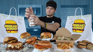 MrBEAST BURGER Full Menu Challenge DESTROYED [upl. by Werra]