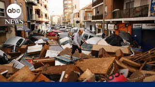 At least 95 people are dead in wake of flooding that took over the southeast of Spain [upl. by Alessandra]