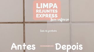 Limpeza de rejuntes encardidos  sujos  imundos de forma express com um único produto [upl. by Eilyr]