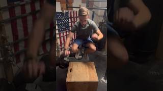 Doing a box jump for each sub I get I’m at 508 subs boxjump workout crossfit shorts ytshorts [upl. by Kolk517]