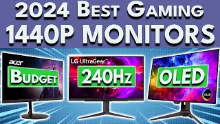 Best 1440p Gaming Monitor 2024  Budget 240Hz amp OLED 1440p Gaming Monitors [upl. by Nashbar419]