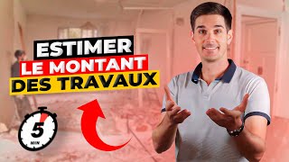 Estimer Le Montant Des Travaux En 5 Secondes Chrono [upl. by Laen215]